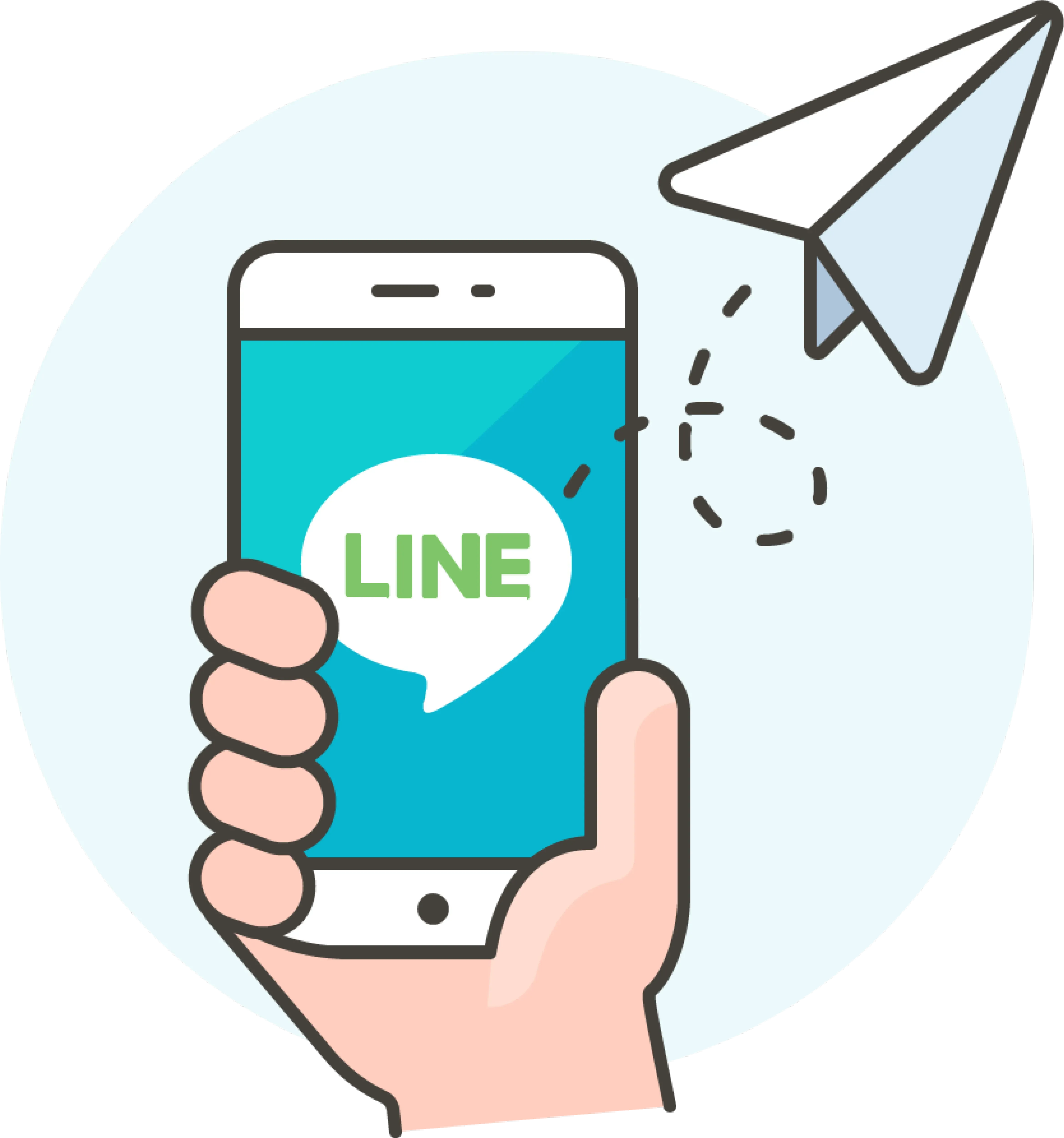 LINEで気軽に診療予約ができる