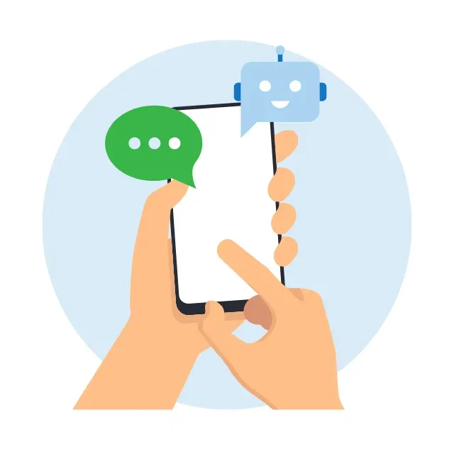 チャットボットで簡単な質問に自動で対応