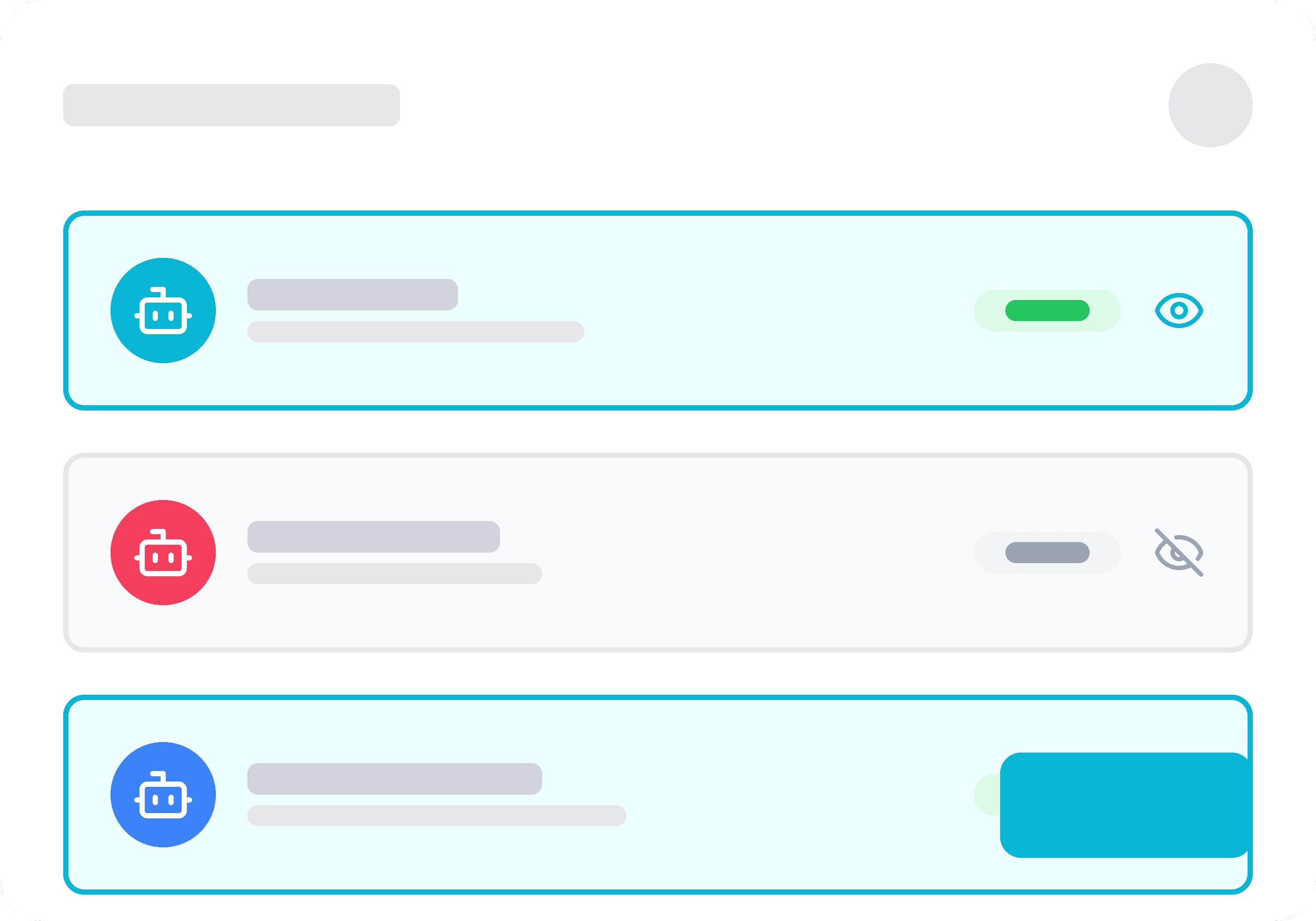 複数ボットの一覧管理と編集