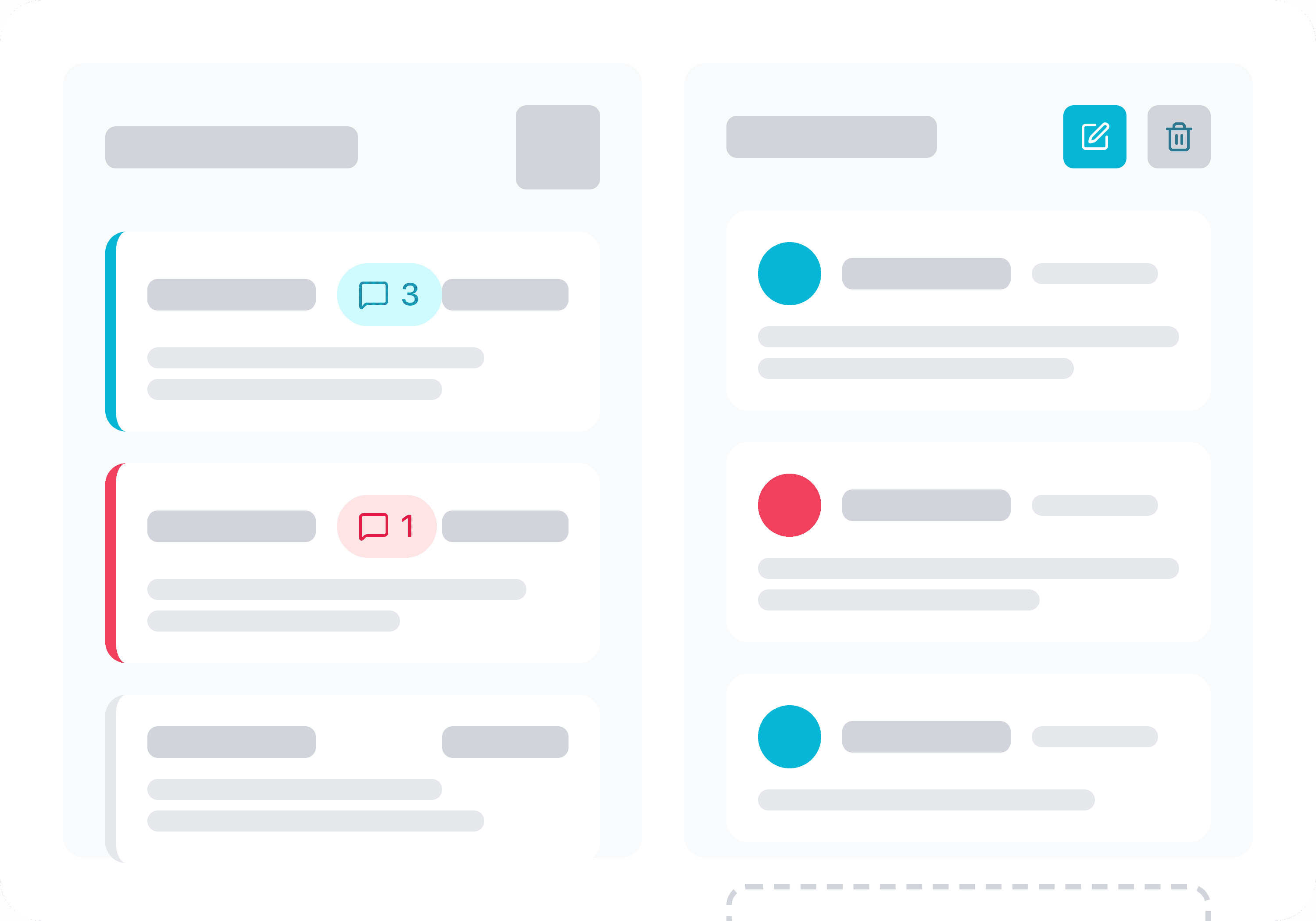 回答ごとのスタッフコメントを履歴付きで残せる