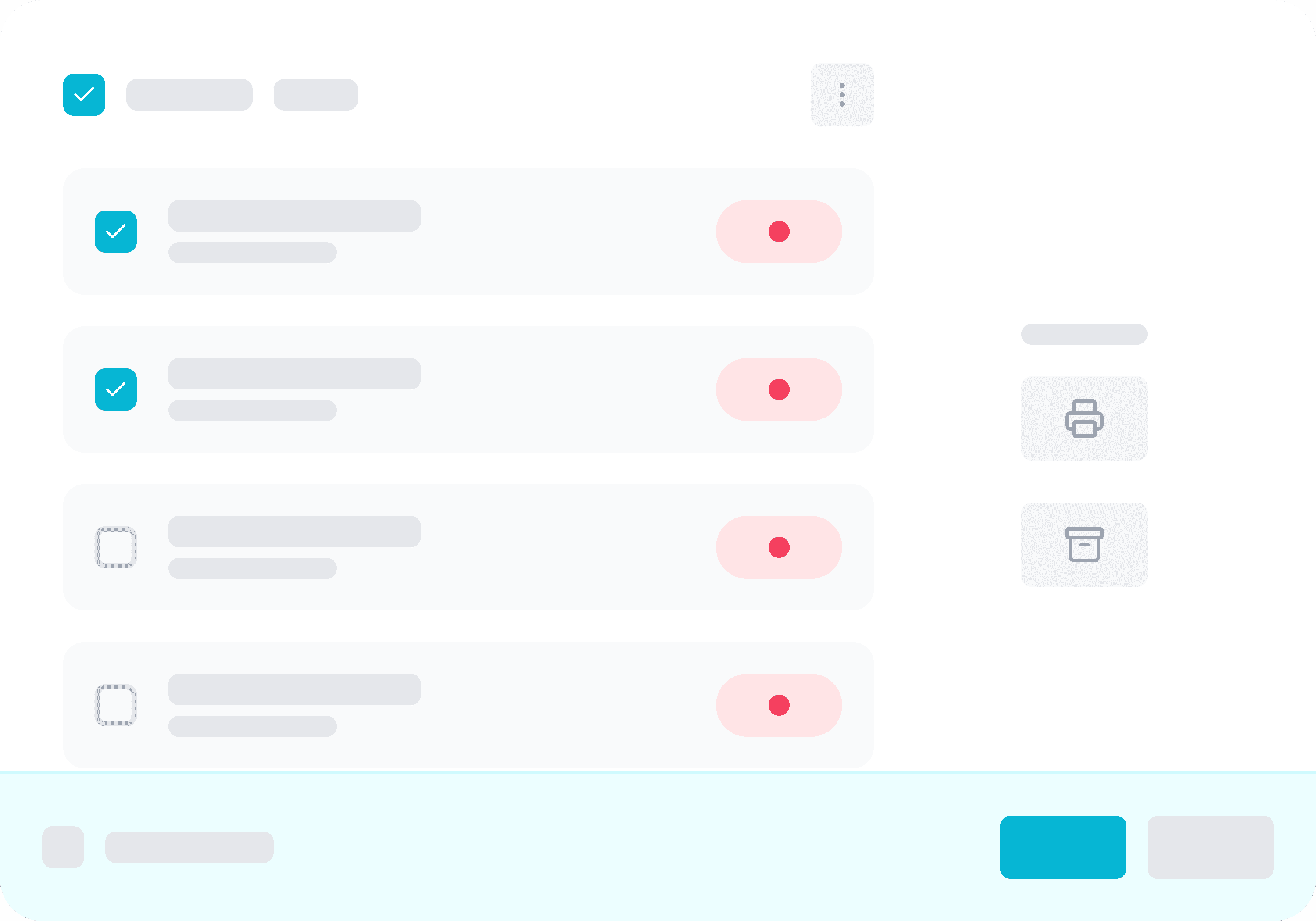 タグ付け・印刷・アーカイブをまとめて操作できる